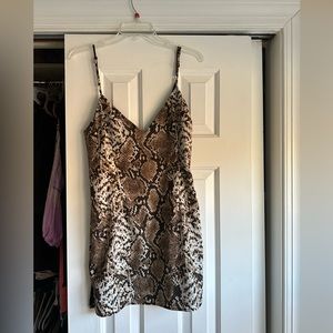 Super down Shift dress cheetah print